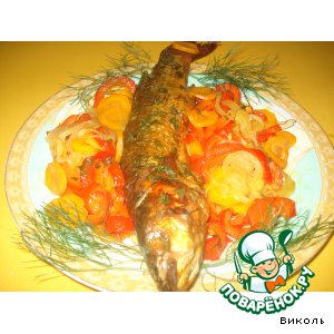 Кефаль в горчично-медовом маринаде