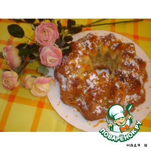 Яблочно-ромовая баба
