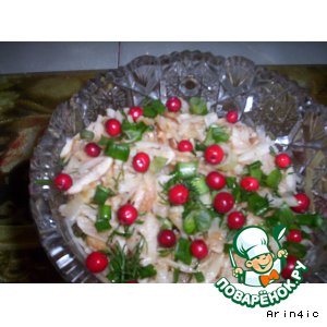 Салат из топинамбура и яблок