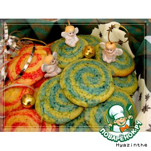 Печенье "Разноцветные улитки"