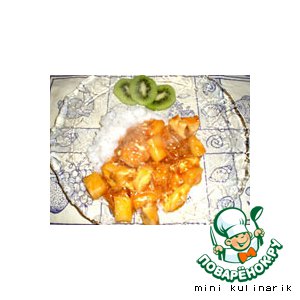 Курица с ананасом в кисло-сладком соусе