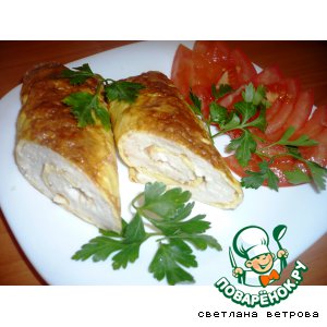 Яично-куриные рулеты "Бризоли"