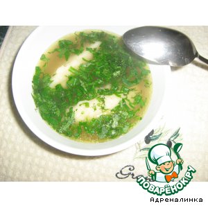 Бульон с манными клeцками