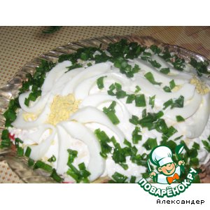 Салат из соленой форели