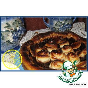 Пирог верховой "Букетик роз"