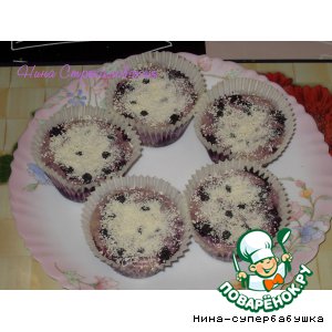 Чизкейки с белым шоколадом и черникой