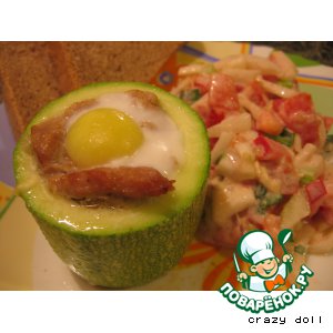 Бочонок из кабачка с начинкой  (а-ля сегояки)