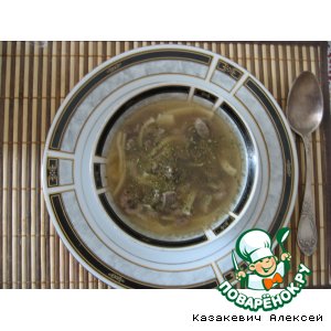 Супчик из куриных потрохов