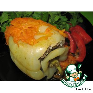Перец фаршированный с кедровыми орешками