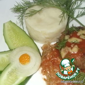Куриные котлеты с капустой и сыром