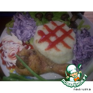 Ножки с грибной начинкой
