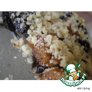 Крамбль (Crumble) с яблоками и черносливом