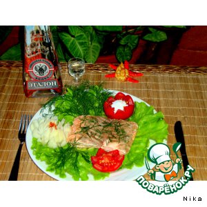 Лосось, запеченный в фольге