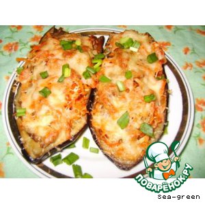 Лодочки из баклажана без мяса