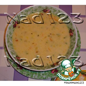Суп с плавлеными сырками "Дружба"