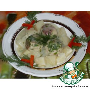 Куриные тефтельки с яблоками