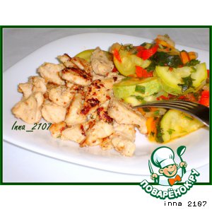 Куриная грудка по мотивам турецкой кухни