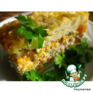 Вермишелевая запеканка с мясом