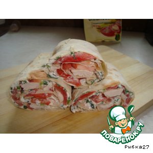 Рулет с куриной грудкой