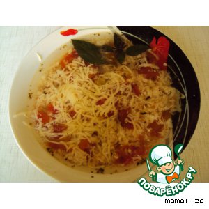 Суп с помидорами и яйцами
