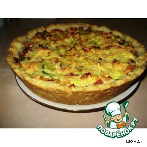Киш с кабачками