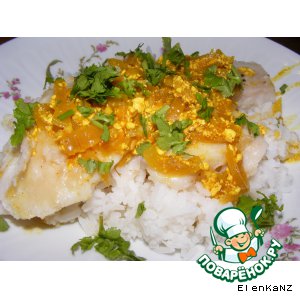 Рыба с соусом карри