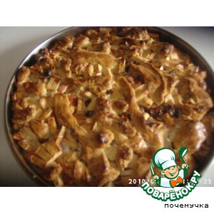 Еврейский сметанный пирог с яблоками