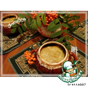 Горшочки со свининой и капустой