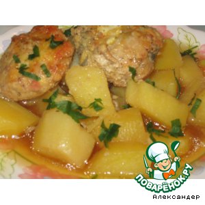 Рыбный картофель к блюду "Гефилте фиш"