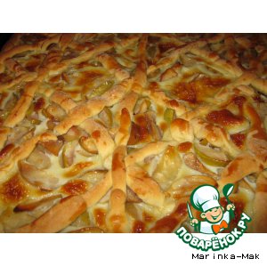 Пирог яблочный "Желтенький"