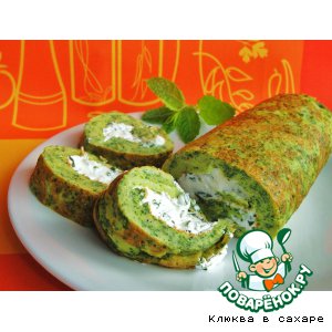 Омлет с козьим сыром и мятой «Диета Фионы»