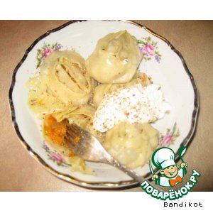 Манты с тыквой