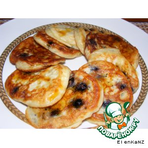 Оладьи с черникой и рикоттой