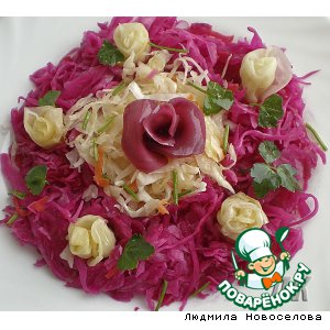 "Народная закусочка" из квашеной капусты