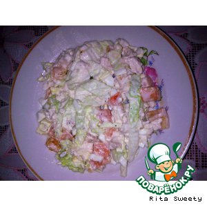 Cалат с курицей и овощами