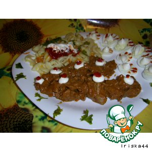 Печень в соусе