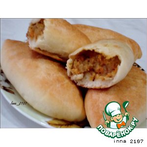 Постные пирожки с фасолью