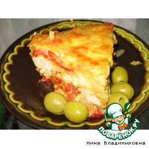 Молоки рыбные с овощами под сыром