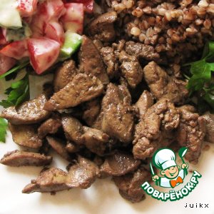 Сочные полосочки из куриной печени