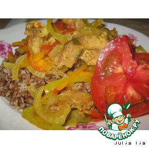 Мясо, тушеное с овощами "Солнечное"