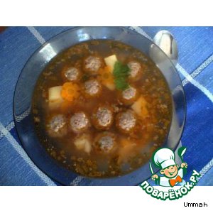 Суп с фрикадельками