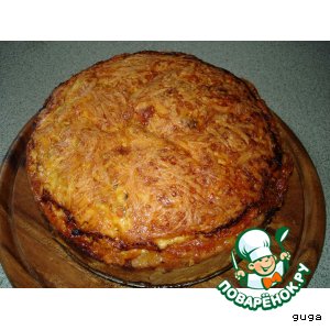 Итальянский пирог "Киш с сардиной"