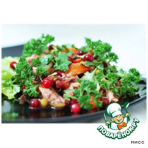 Винегрет с рыбой и морской капустой