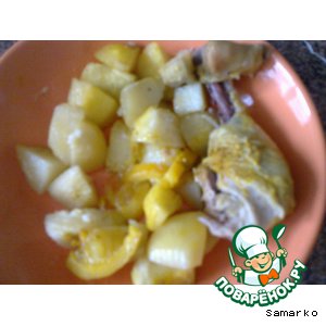 Лимонная курочка в пакете