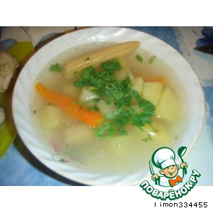 Касуэла и энсалада чилена с кальмарами