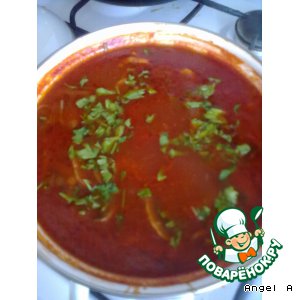 Польский суп с шампиньонами