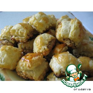 Слойки с орешками