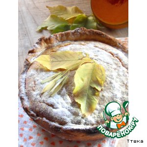 Пирог с тыквой, апельсином и изюмом
