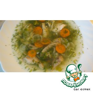 Куриный супчик с рисовыми макаронами