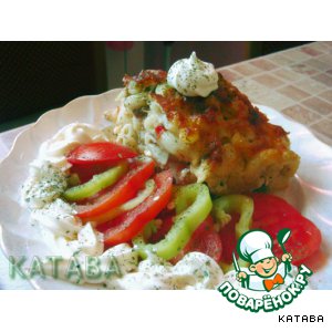 Макаронная запеканка с тушенкой и колбасным сыром